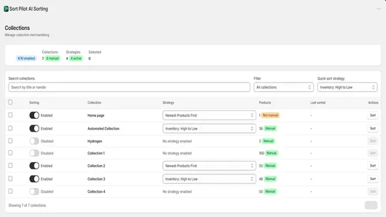 Sort Pilot screenshot