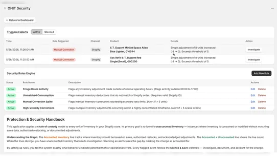 ONIT Security screenshot