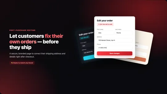 dotAOV: Order Editing screenshot
