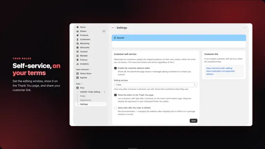 dotAOV: Order Editing screenshot