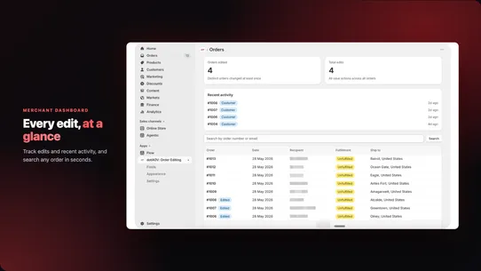 dotAOV: Order Editing screenshot