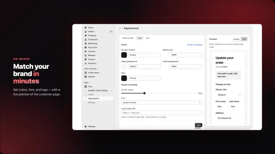dotAOV: Order Editing screenshot