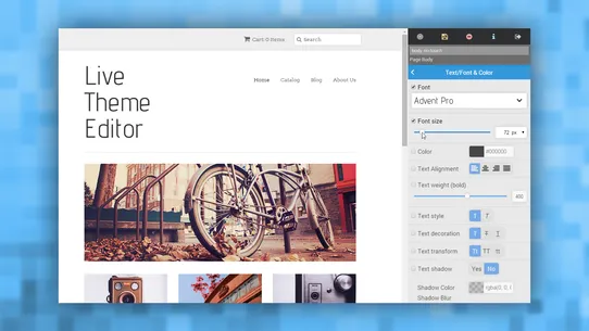 Live Theme Editor screenshot