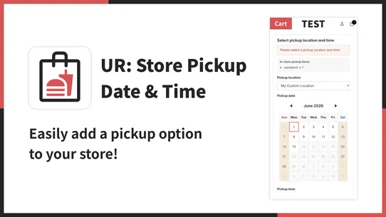 UR: Store Pickup Date &amp; Time screenshot
