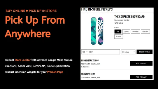 ShopBOPIS: Store Locator + B2B screenshot