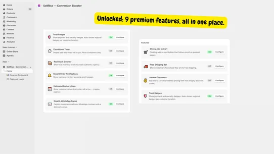 SellRise ‑ Conversion Booster screenshot