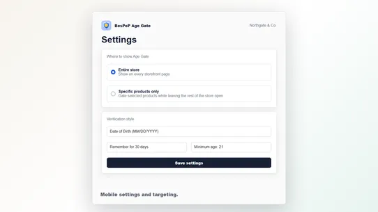 BesPoP ‑ Age Gate screenshot
