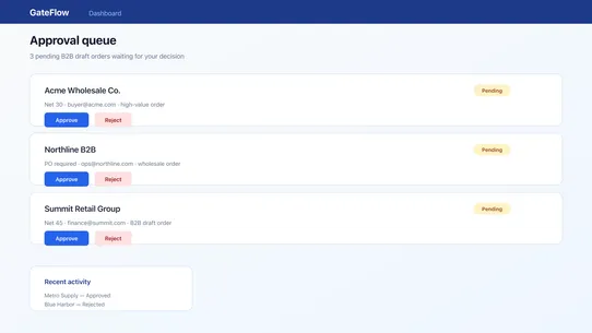 GateFlow ‑ Ship &amp; Orders screenshot