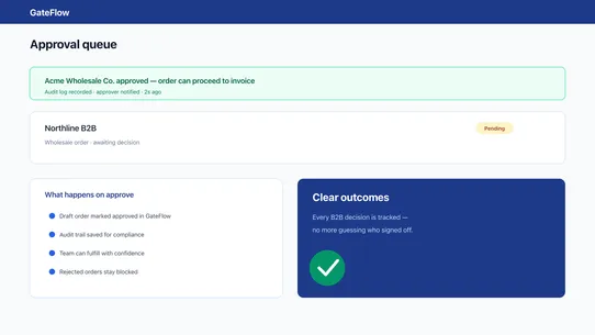 GateFlow ‑ Ship &amp; Orders screenshot