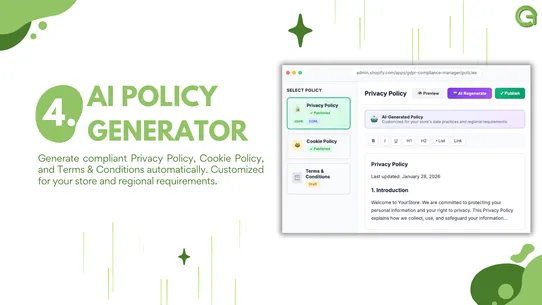 AI GDPR Compliance Manager screenshot
