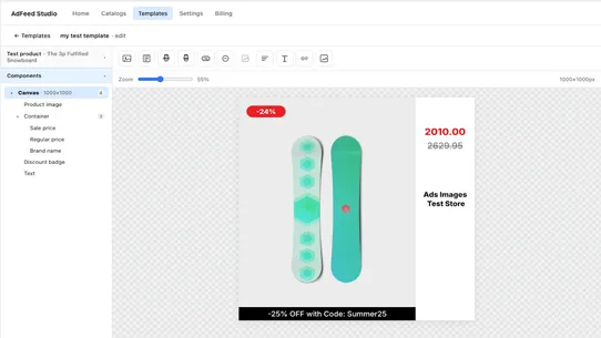 AdFeed Studio screenshot