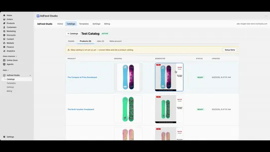 AdFeed Studio screenshot