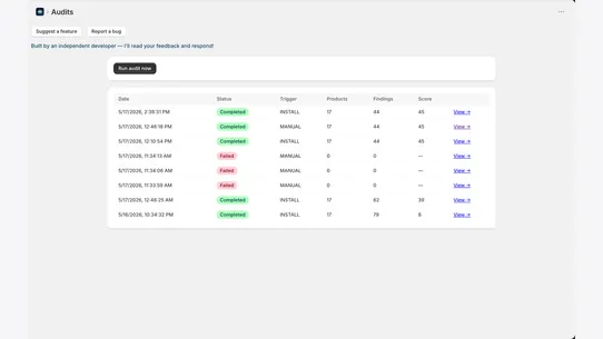 GEO ‑ AI Shopping Optimization screenshot