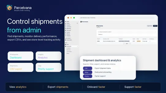 ParcelVana screenshot