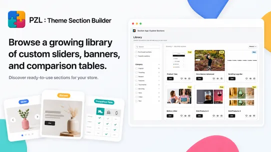 PZL : Theme Section Builder screenshot