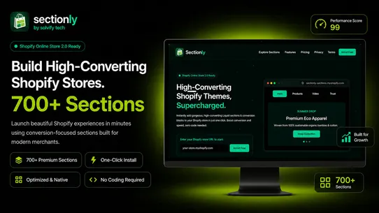 Sectionly Theme Sections screenshot