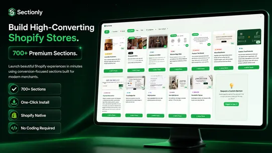 Sectionly Theme Sections screenshot