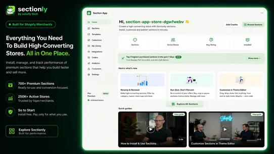 Sectionly Theme Sections screenshot