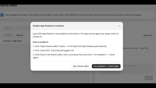 LYOS screenshot