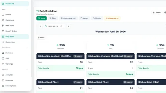 PlateOS Operations screenshot