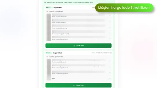 Kolayİade ‑ İade &amp; Değişim TR screenshot