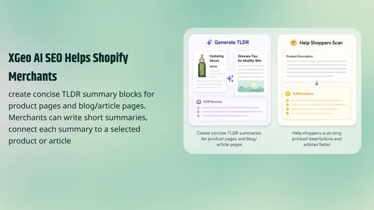 xGeo: AI Product &amp; LLM SEO AEO screenshot