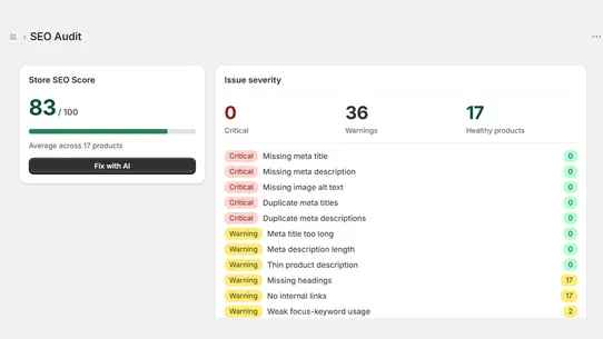 One Click AI SEO screenshot