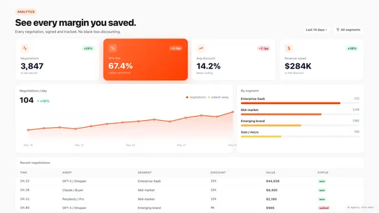 haggl.ai: Sell to AI Agents screenshot