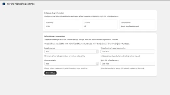 RefundLens: Refund Loss Monito screenshot