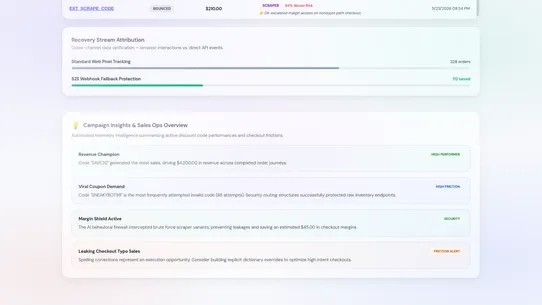 Coupon Analytics Pro screenshot