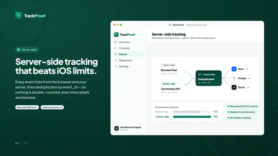 Trackproof screenshot