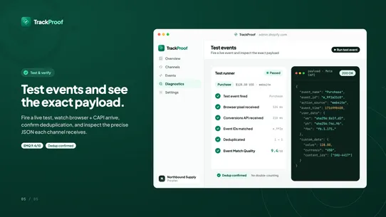 Trackproof screenshot