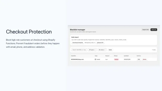 HD : Block Customer &amp; Returns screenshot