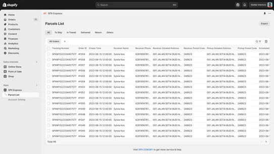 SPX Express MY screenshot