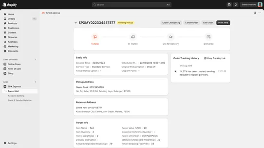 SPX Express MY screenshot