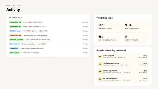 Relayship screenshot