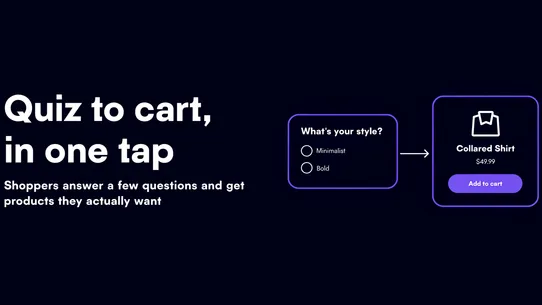 AI Product Recommendation Quiz screenshot