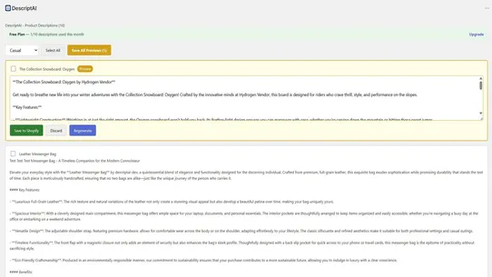 DescriptAI screenshot