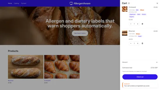 AllergenAware screenshot