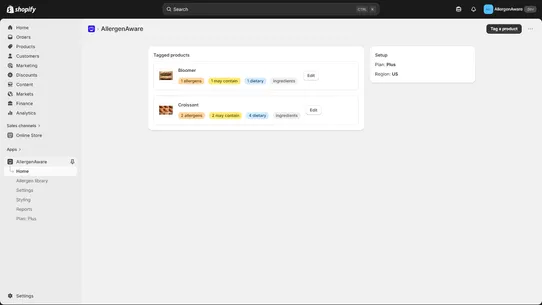 AllergenAware screenshot