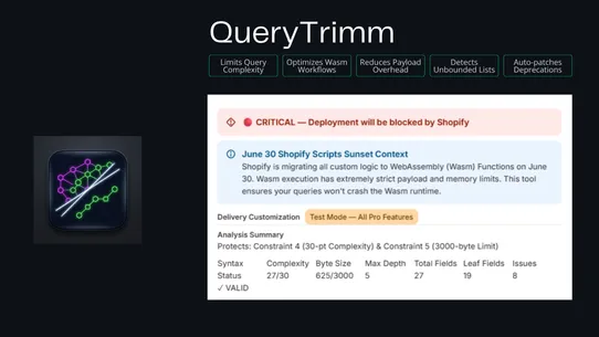 QueryTrim: Functions Analyzer screenshot