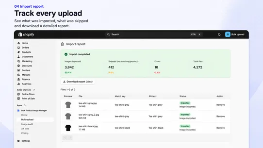 WWA Bulk Product Image Manager screenshot