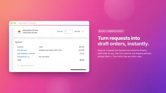 Wholesale Samples ‑ SampleLoop screenshot