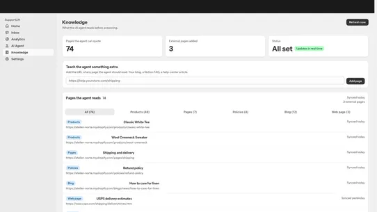 SupportLift screenshot