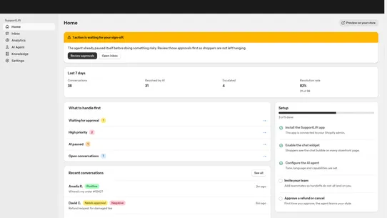 SupportLift screenshot