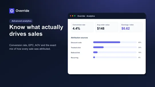 Override: Multi‑Tier Affiliate screenshot