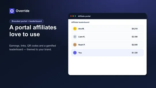 Override: Multi‑Tier Affiliate screenshot