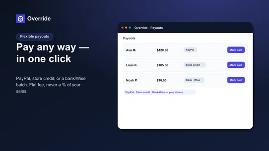 Override: Multi‑Tier Affiliate screenshot