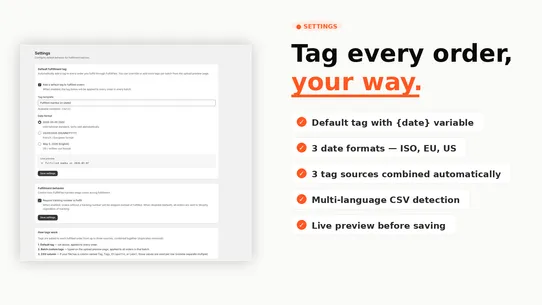 FulfillFlex – Bulk Fulfillment screenshot