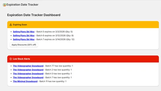 Devix Expiration Date Tracker screenshot